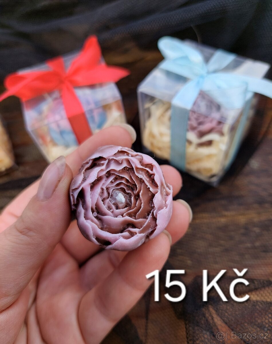 Sójová svíčka Pivoňky