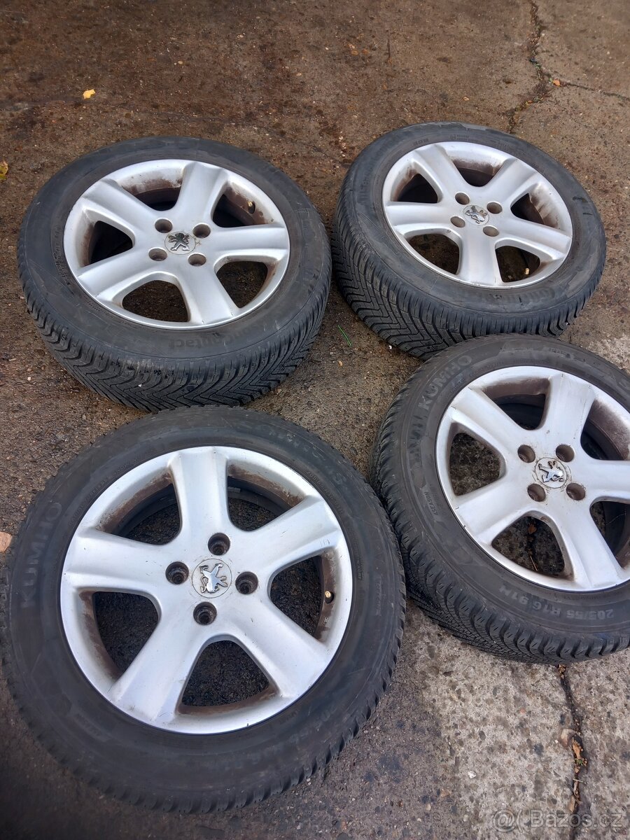 Alu kola ,zimni pneu 295/55/16 sada 4000kc