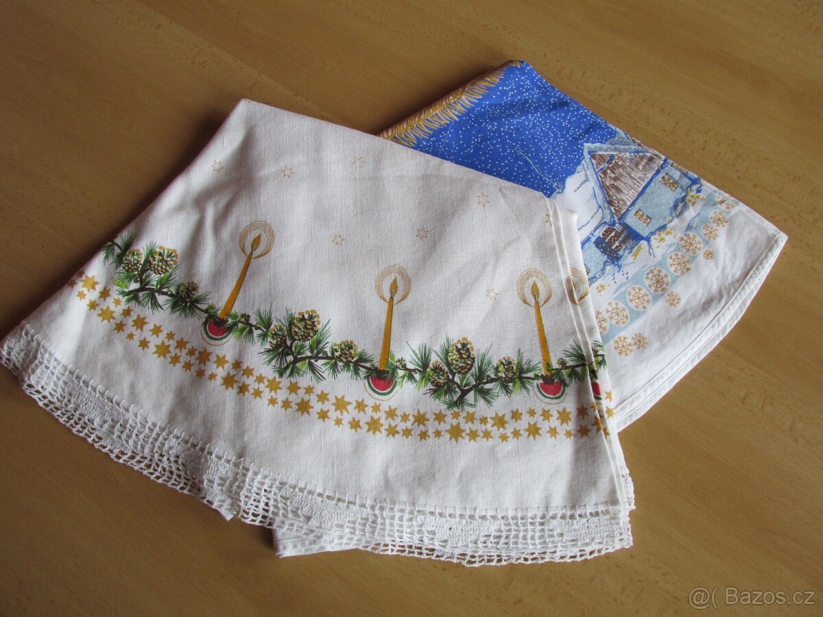 VÁNOČNÍ UBRUSY KRUHOVÉ