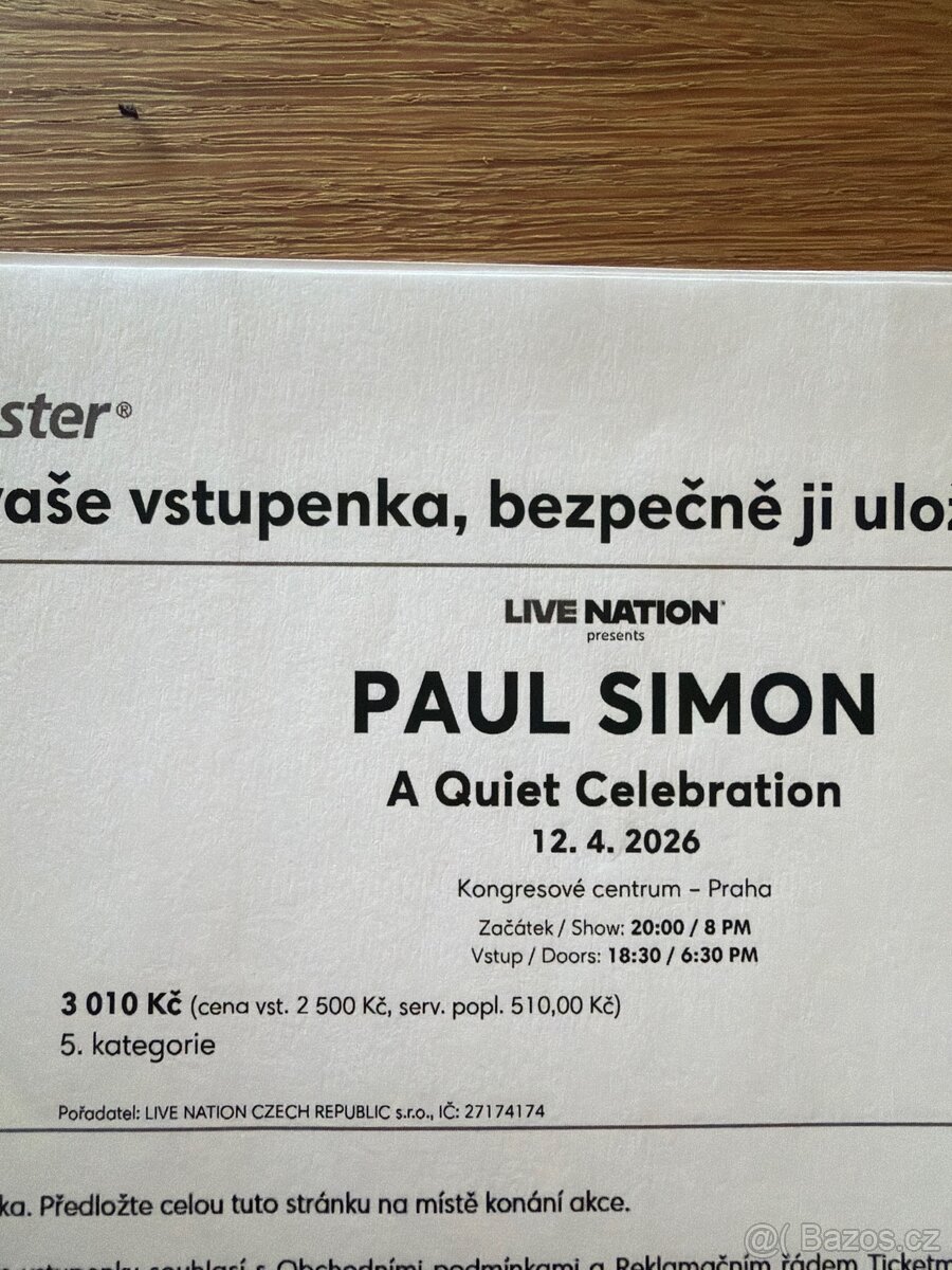 PAUL SIMON 12.4.2026