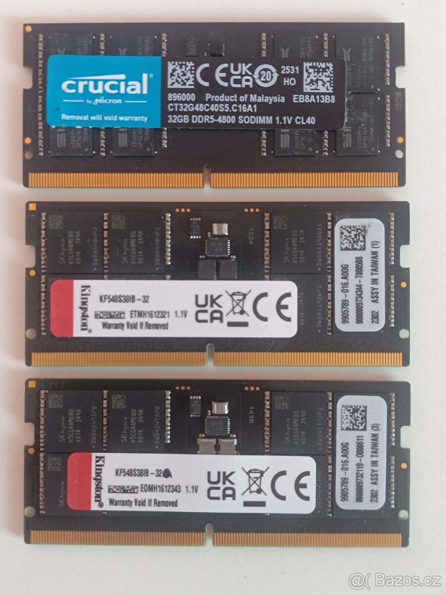 Paměť RAM DDR5 32GB So-Dimm