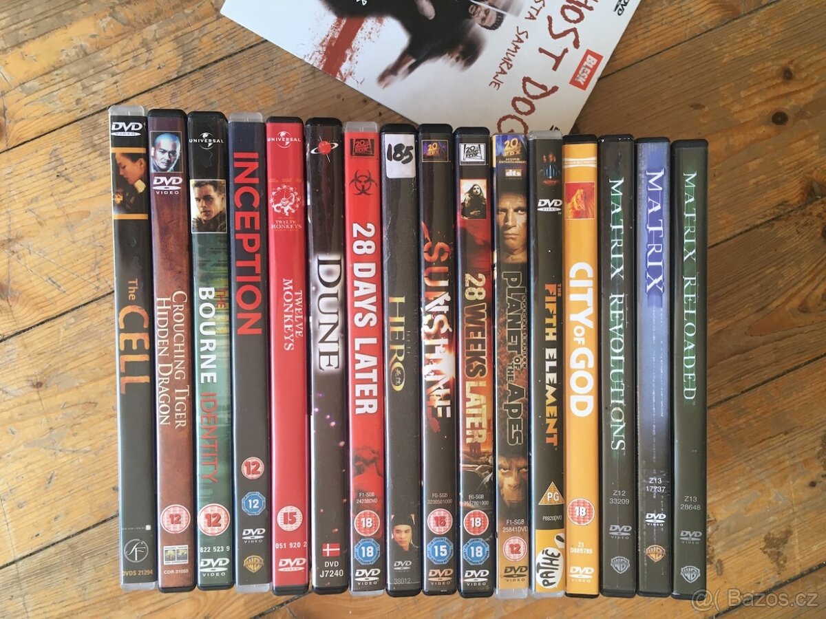 sbírka DVD filmy