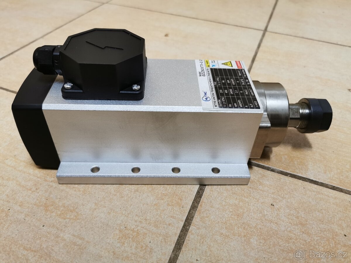 prodám vřeteno 2.2Kw+měnič+kleštiny