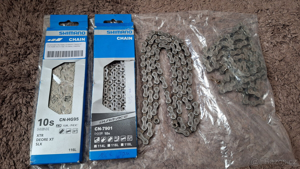 Řetězy Shimano 10s