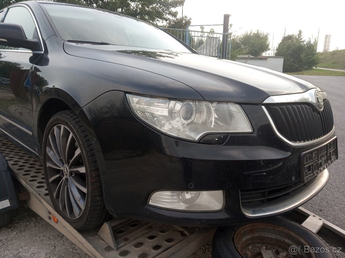 Skoda Superb 2 2,0TDi-BMP, r.v.2009, LC9x-černá met
