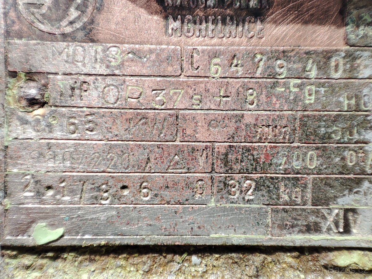 Patkový motor 0,65 kW