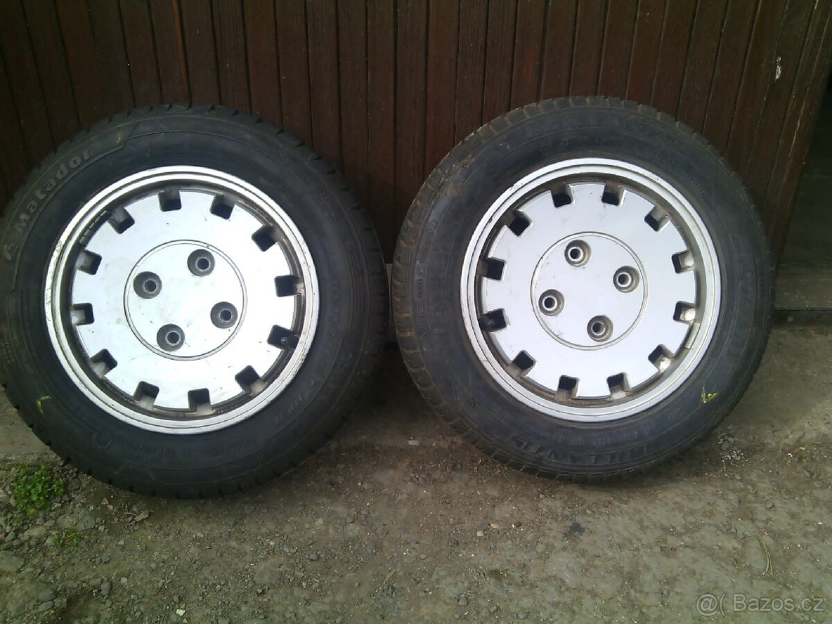 Hliníkové disky vč. pneu 155/70 R13