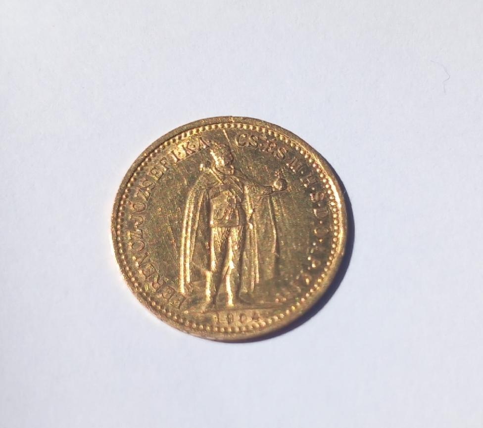 Zlatá mince, Desetikoruna Rakousko Uhersko, r.1904