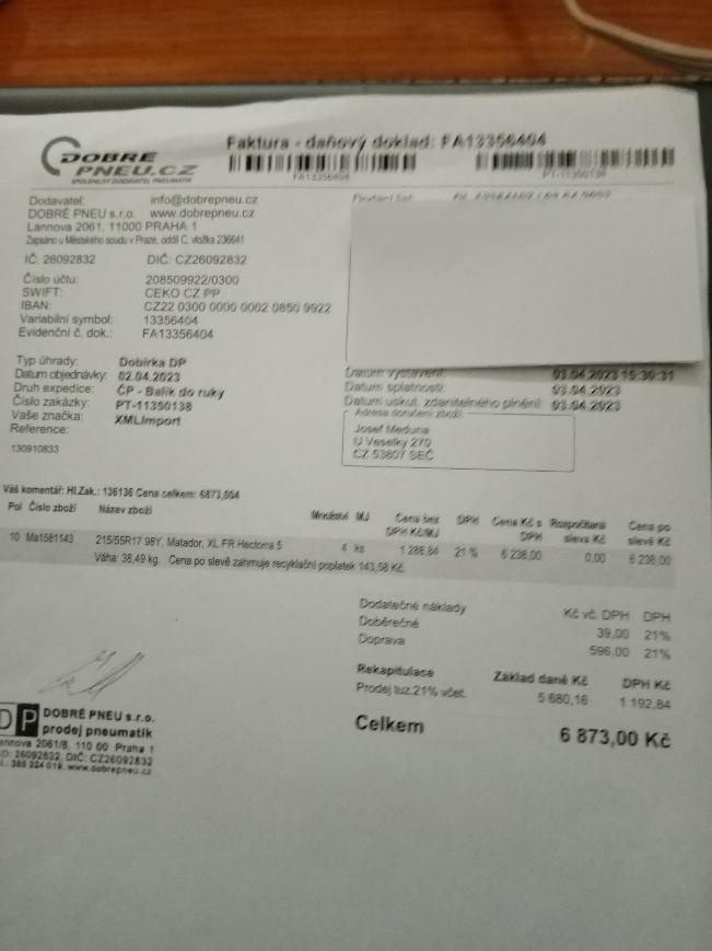 pneumatiky na discích - Peugeot 407 SW