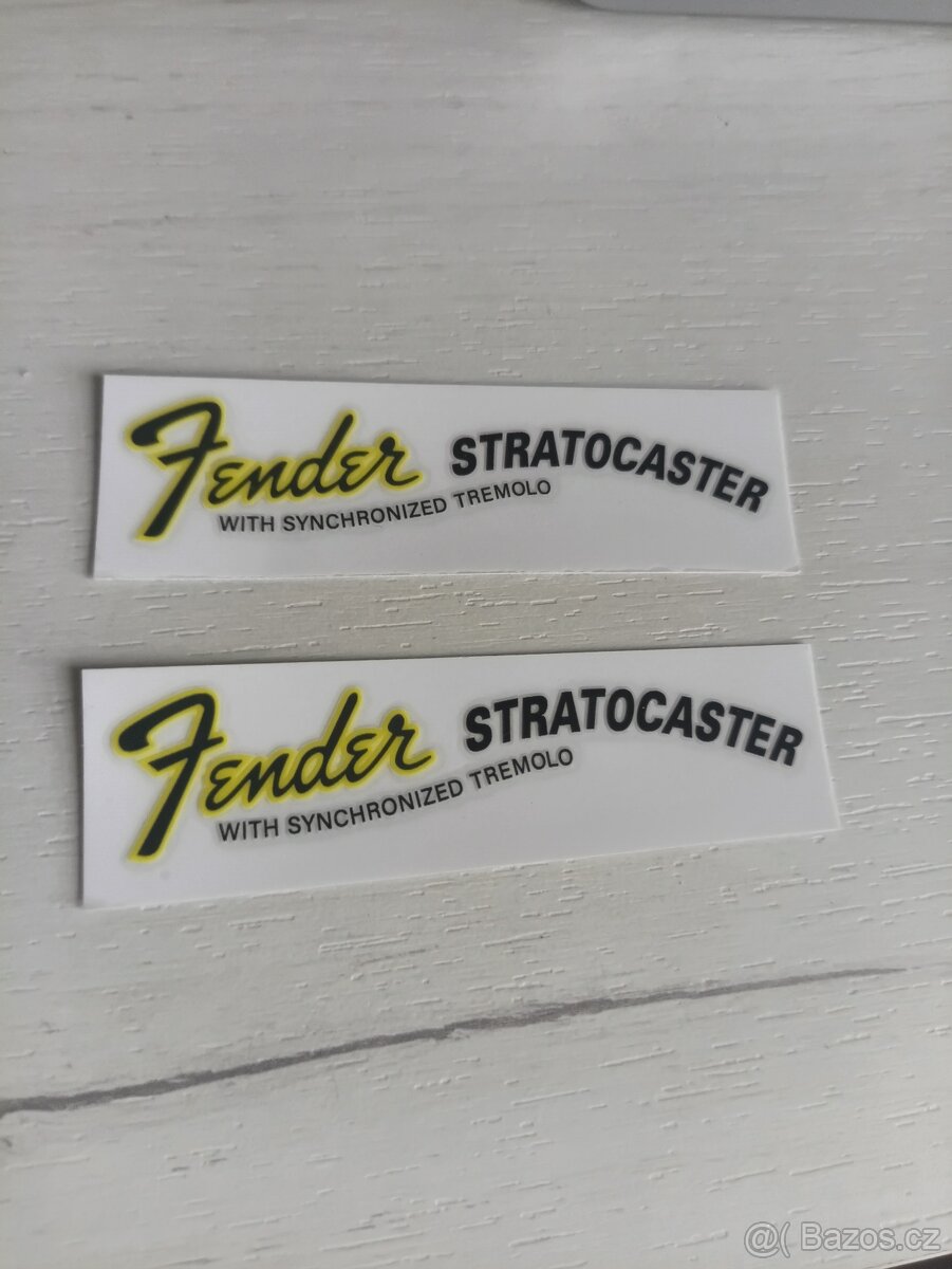Samolepka na hlavu kytary Fender 2 ks.