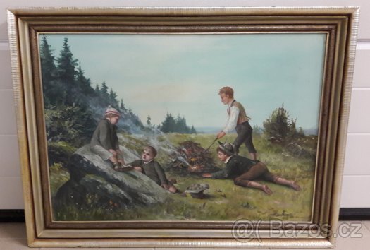 Obraz na plátně- figurální motiv dětí