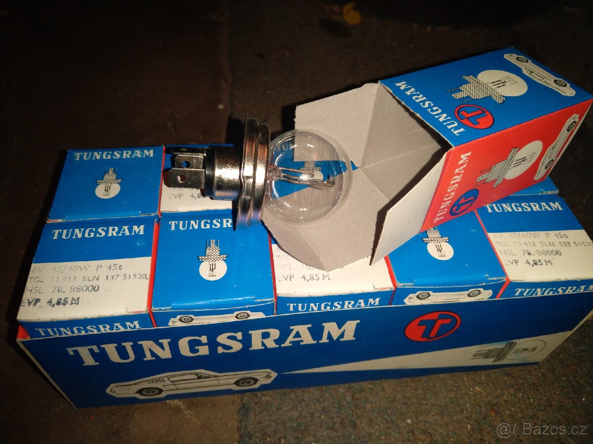 Prodám sadu žárovek Tungsram 6V DDR