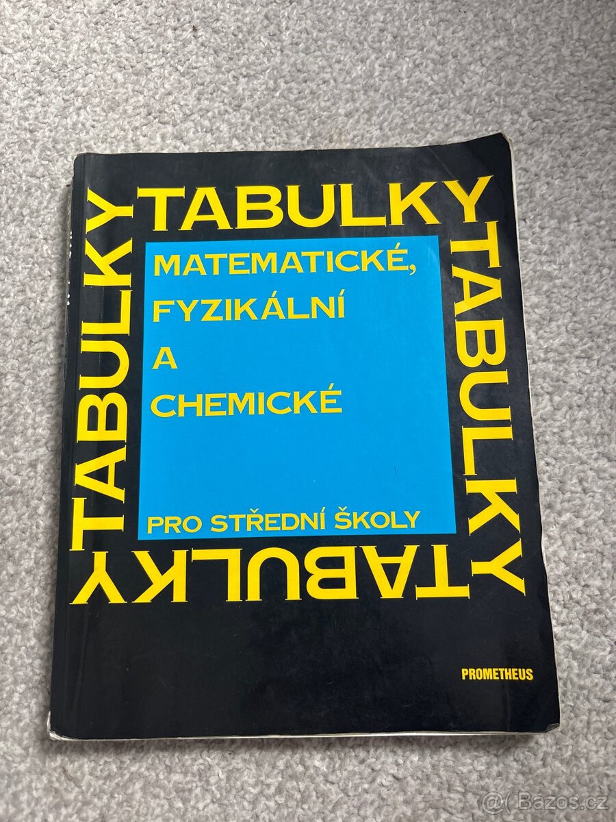 matematické, fyzikální a chemické tabulky
