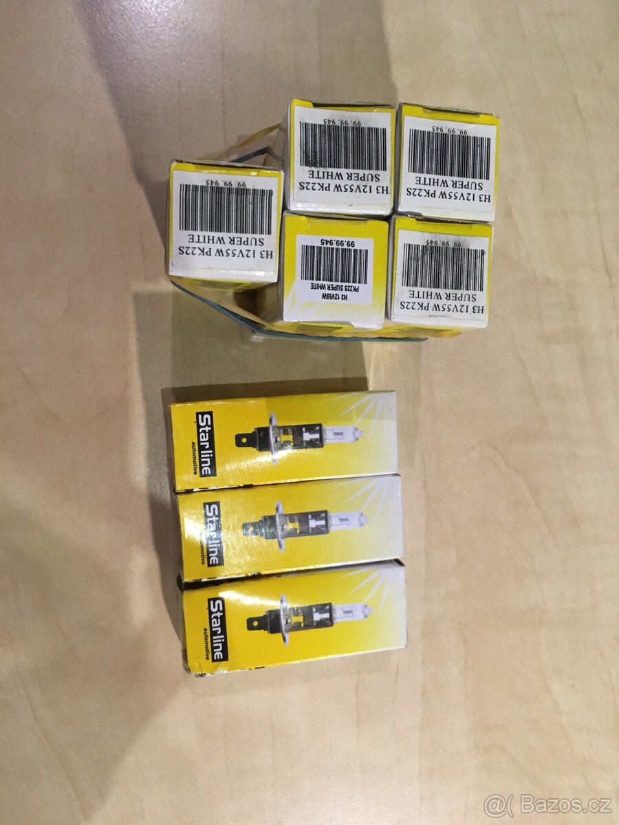 Autožárovky Starline H3 12v 55w super white 8ks