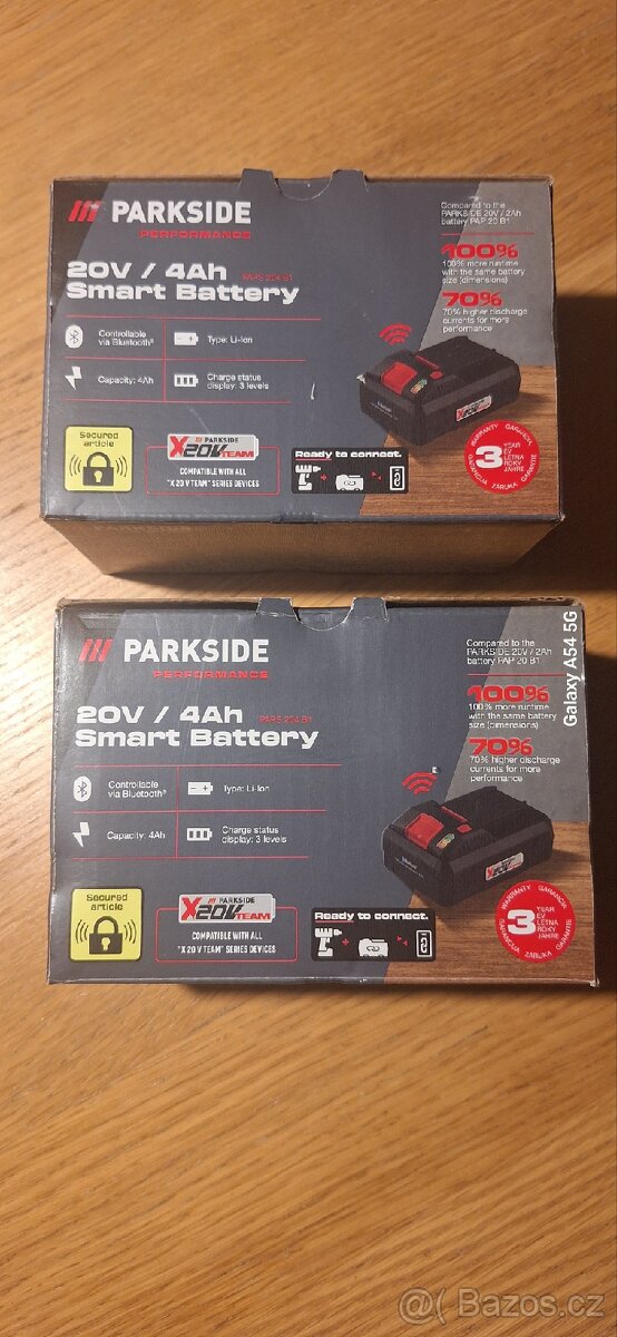 2x Smart Battery Parkside 4Ah.