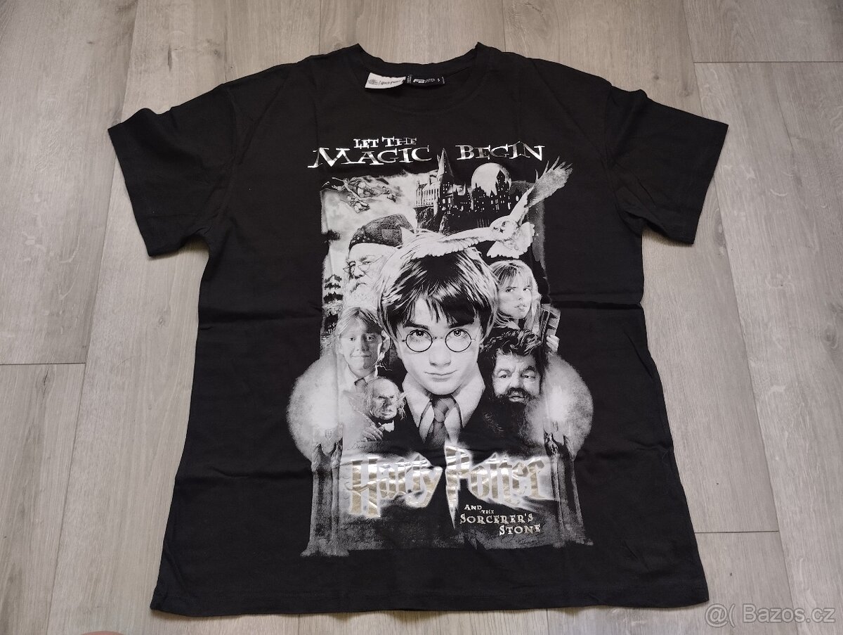 Tričko černé s Harry Potterem vel.S