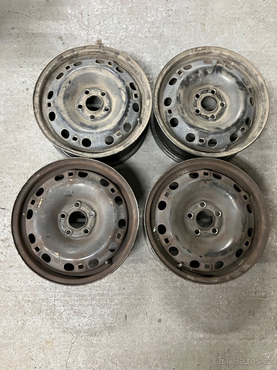 Originální plechové disky WW 6Jx15 5x100 ET 43