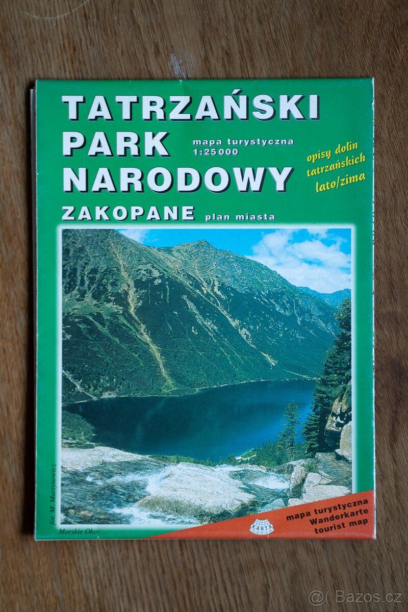 Různé mapy - Tatry, Zakarpatská Ukrajina, Polské krkonoše