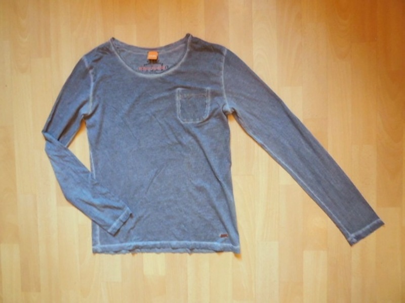 pánské Hugo Boss Orange modré tričko, tónované dl.ruk,ba,S/M
