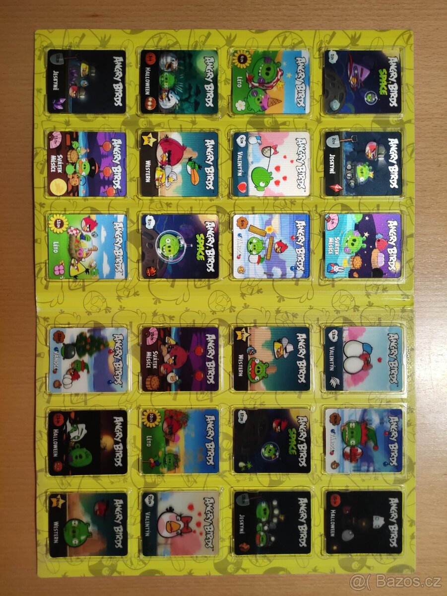 Prodám sběratelské album Angry birds