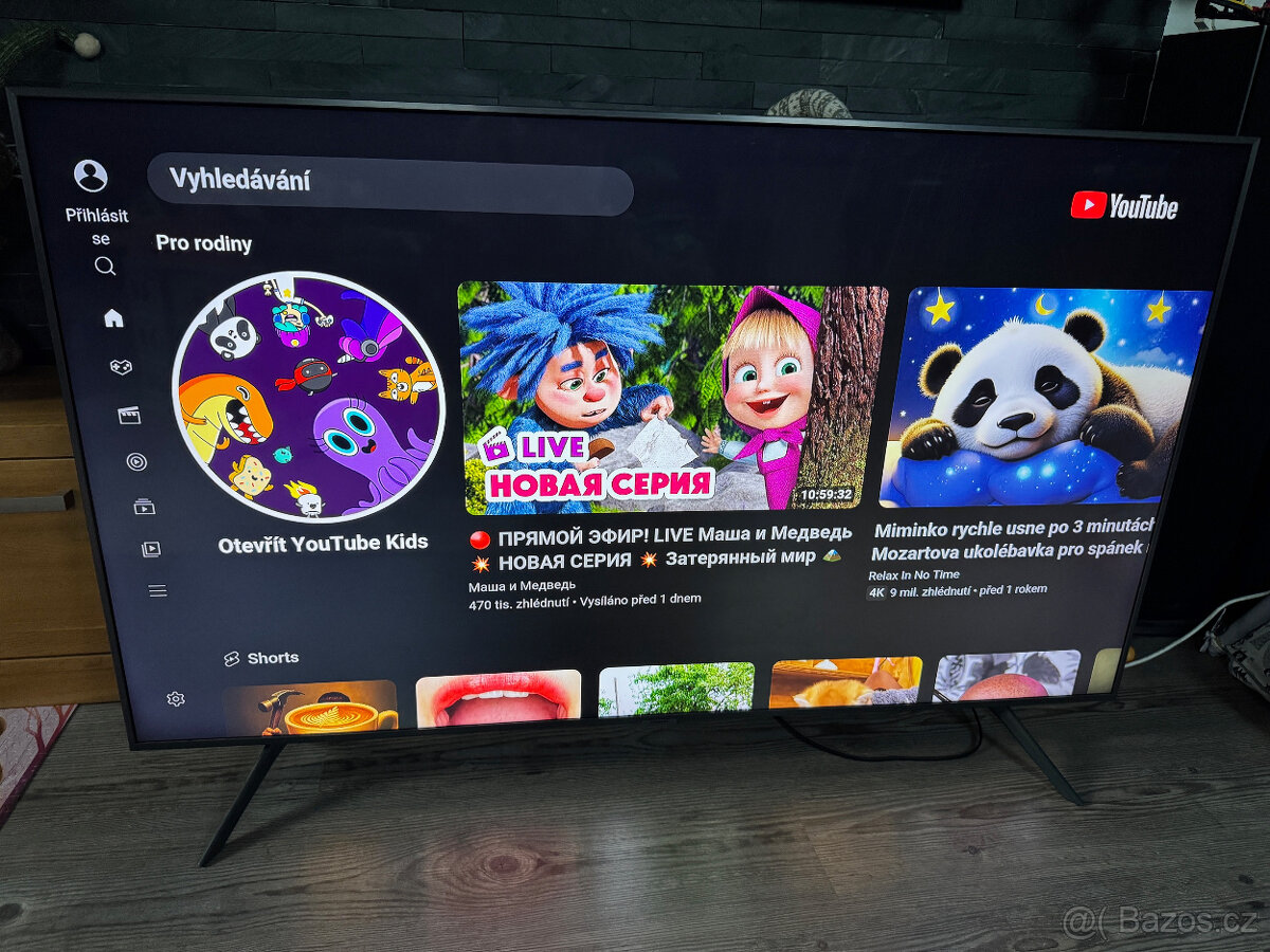 Velká smart LED TV Samsung 55" 140cm, 4K