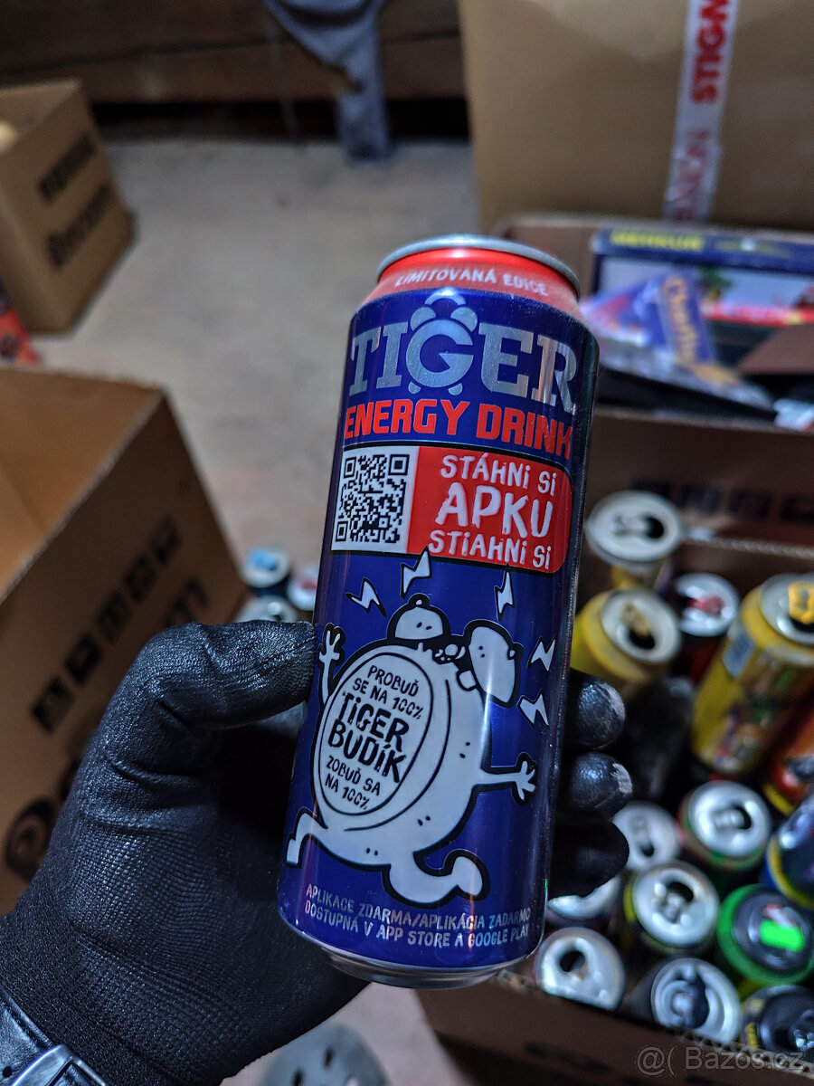 Plechovky od Energy Drinků Tiger 1