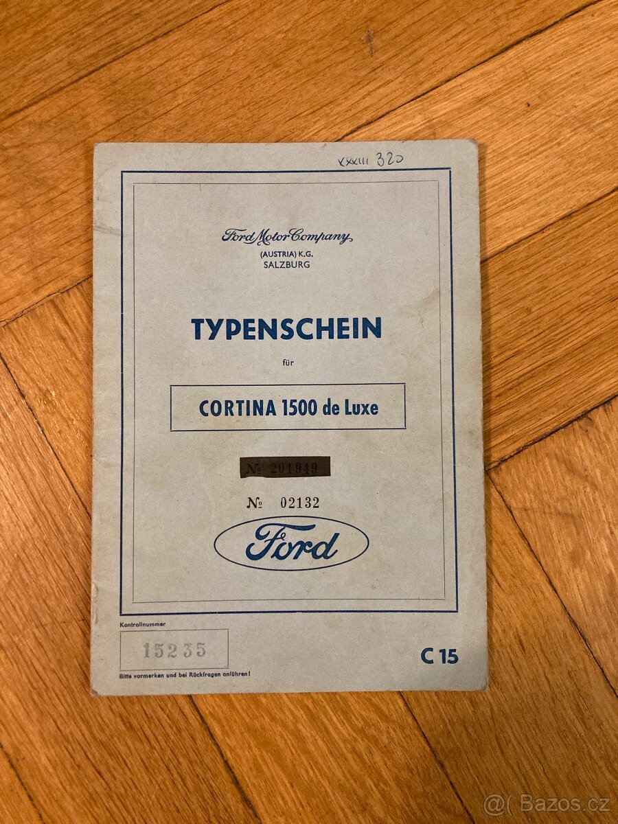 Ford Cortina MK1, 1500 de luxe, Austria 30.08.1965