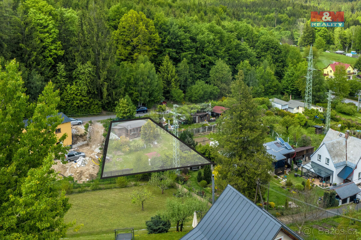 Prodej zahrady s chatkou v Jablonci nad Nisou, ul. Sněhová