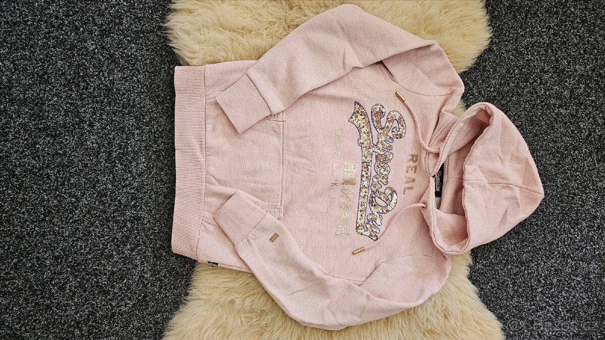 Dámská třpytivá mikina SuperDry vel.36