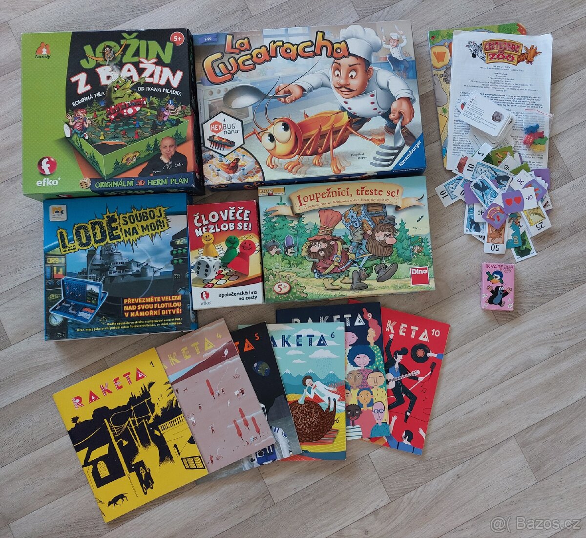 7 stolních/karetních her + bonus zdarma