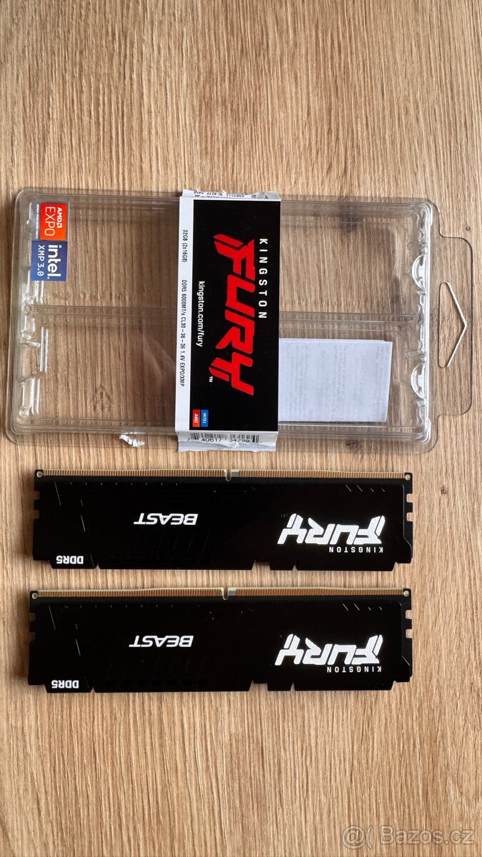 Kingston 32GB DDR5 (2x 16GB) 6000MHz CL30 XMP 3.0 & EXPO