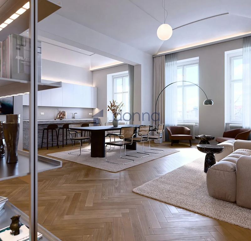 Pronájem bytu 3+kk/B/L, 164m², ul. Janáčkovo nábřeží, Praha 