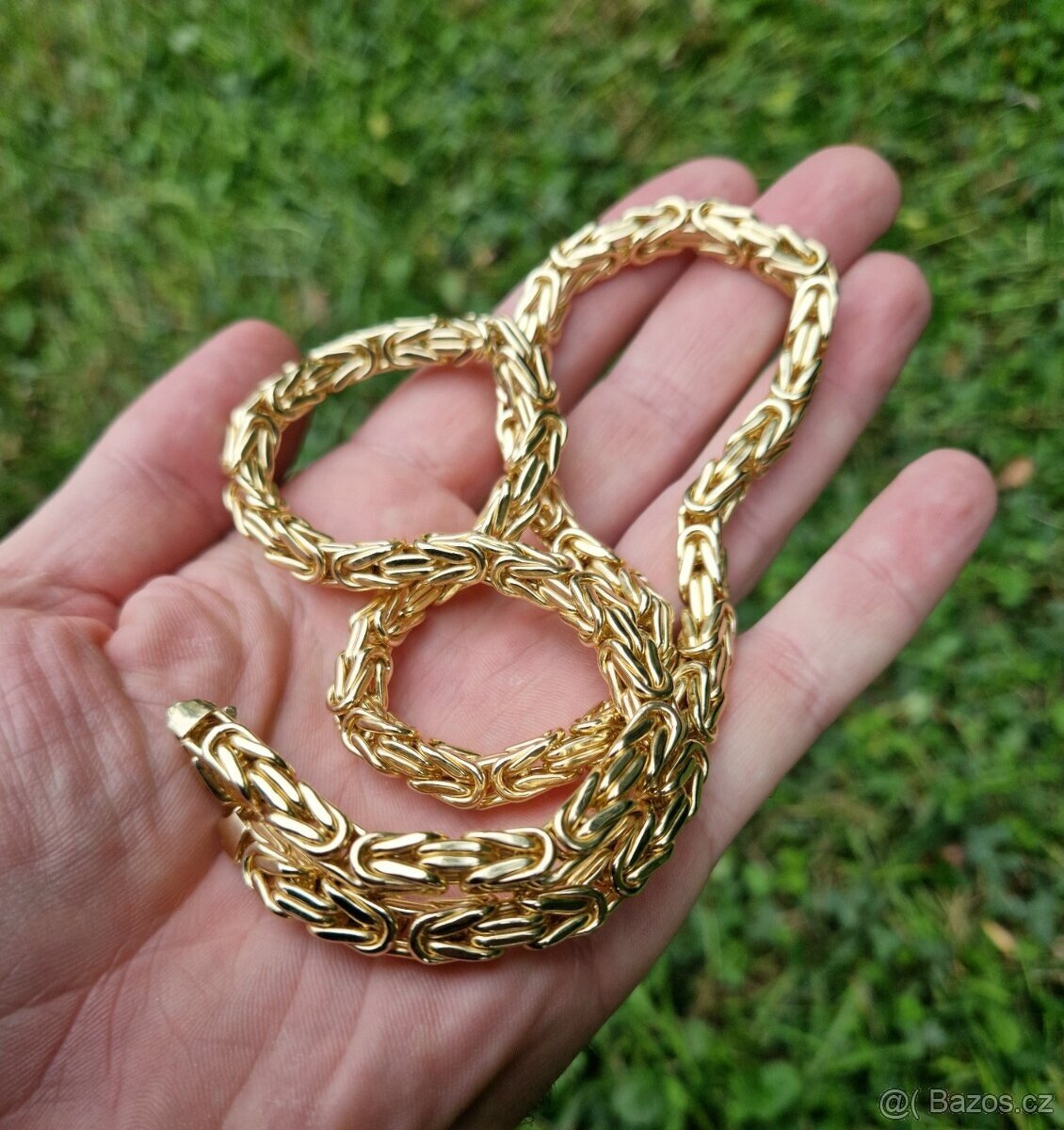 Zlatý řetízek královská vazba - nový - 52,2g