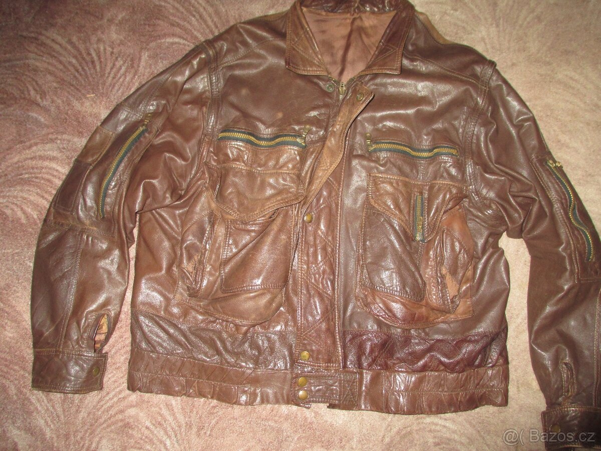 Pánská kožená bunda, zimní bunda na vyšší postavu