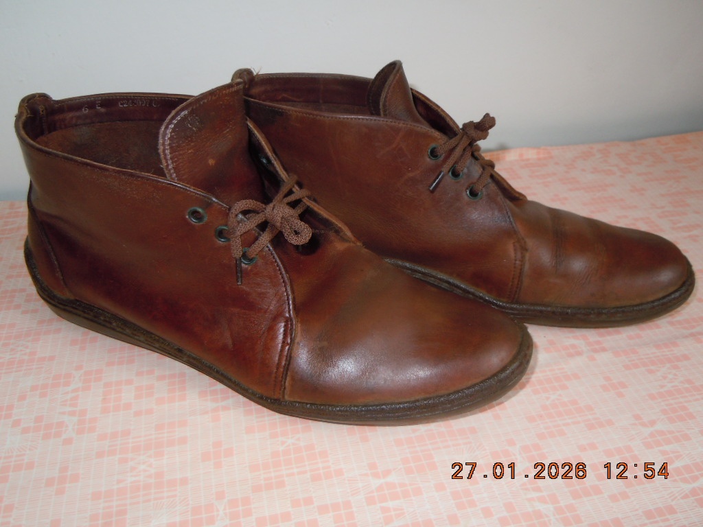 Kožené botgy hnědé 38