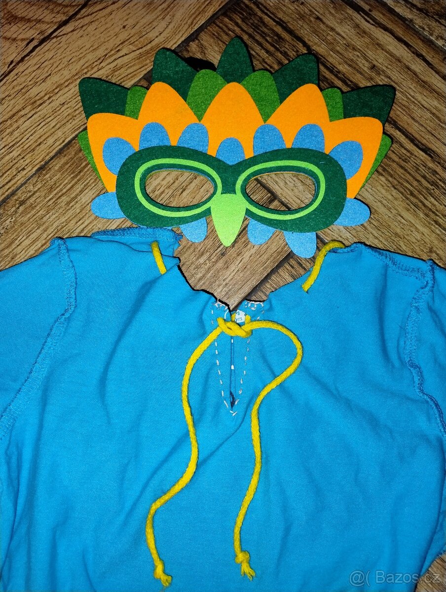 Maska papoušek kostým