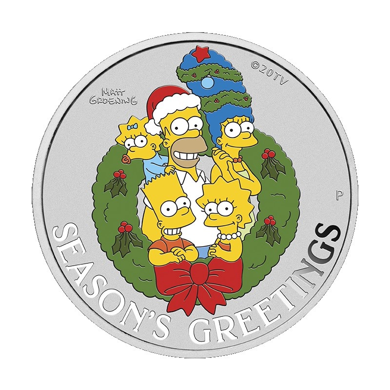 Vánoční stříbrná sběratelská mince 1 oz