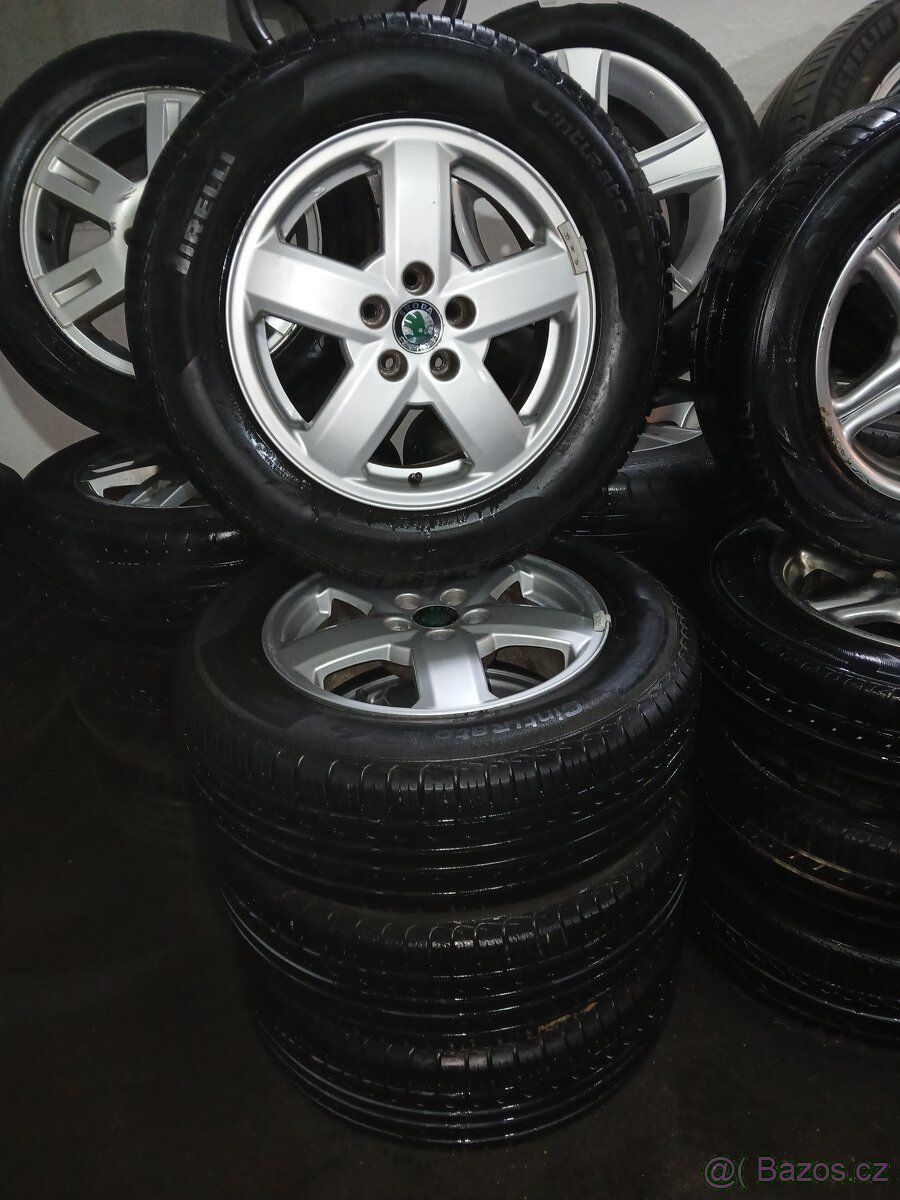 SADA LETNÍCH KOL ORIGINÁL ŠKODA 1U0601025H