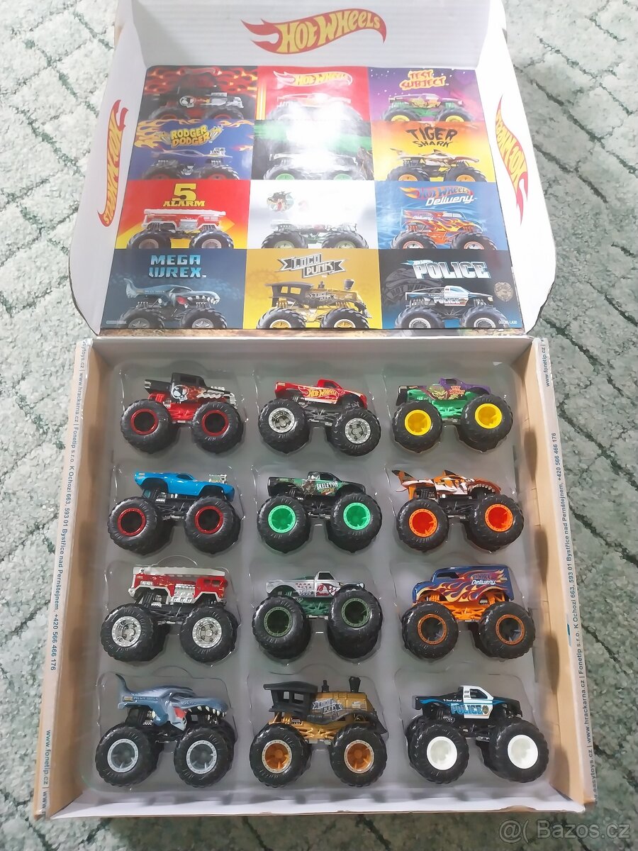 Hot wheels monster 12 ks, sada