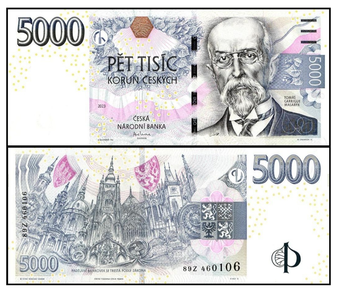 Česká republika - 5000 Korun bankovka, 2023, UNC