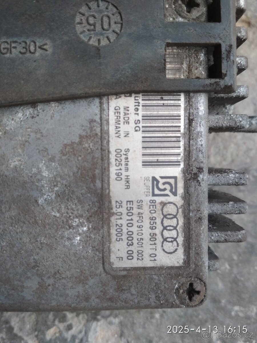 Jednotka ovládaný ventilátoru chladiče AUDI A4B7 2.0 tdi