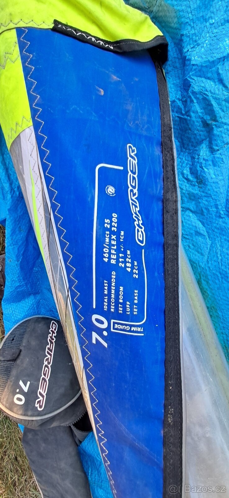 plachta windsurf 7.0 menší poškození Gaastra charger