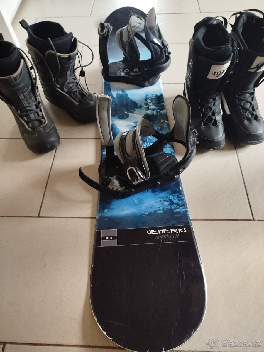 Snowboard s botama