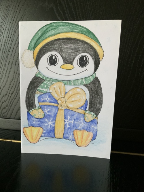 vánoční přání ručně kreslené