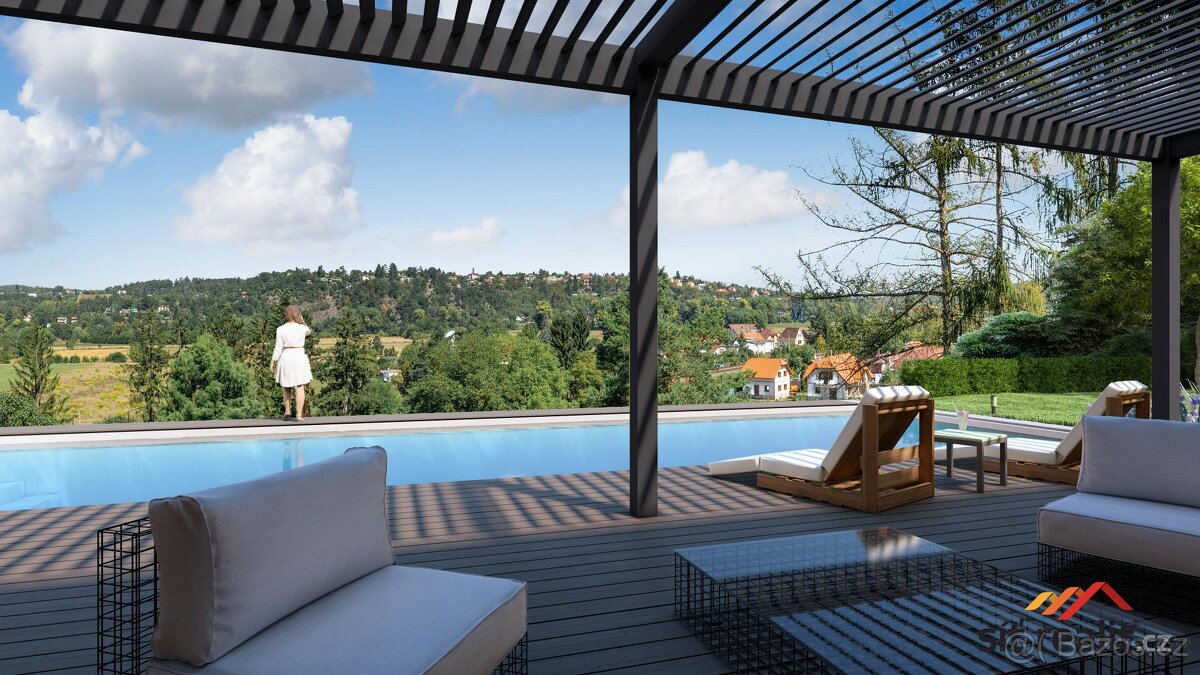 Exkluzivní pozemek pro stavbu RD, 1880 m2, Všenory, Praha -