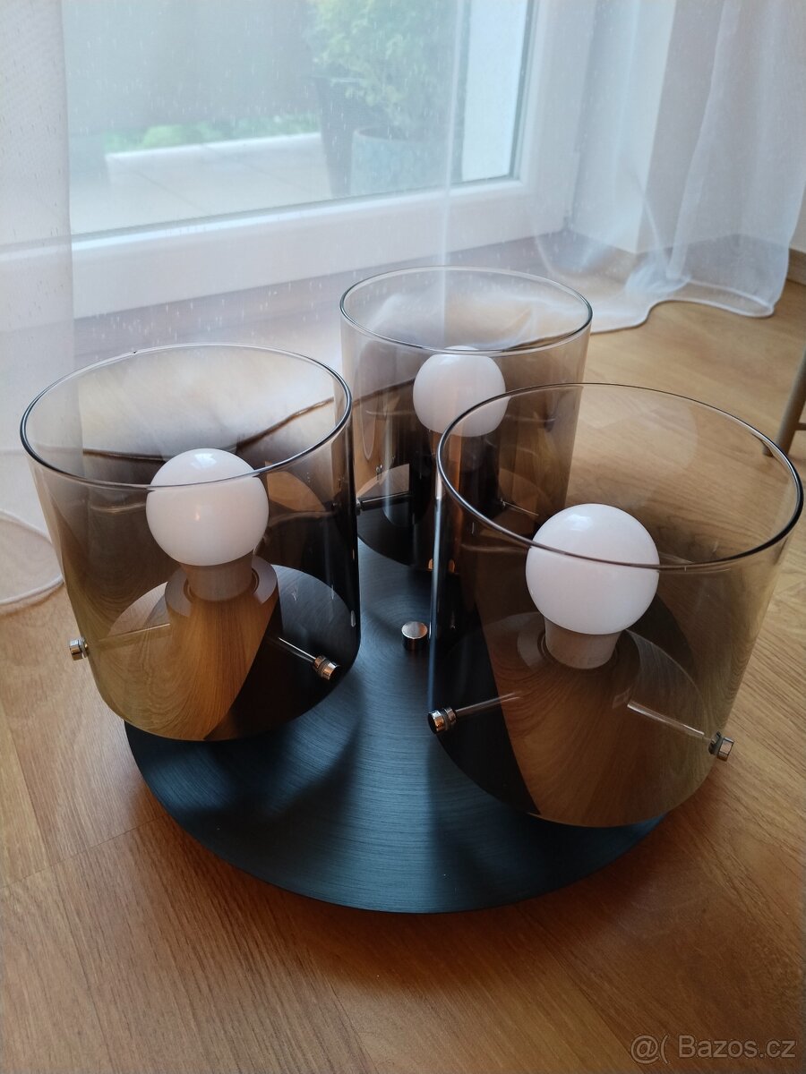 Dieter Knoll, kouřové sklo, luxusní vzhled - jako nové