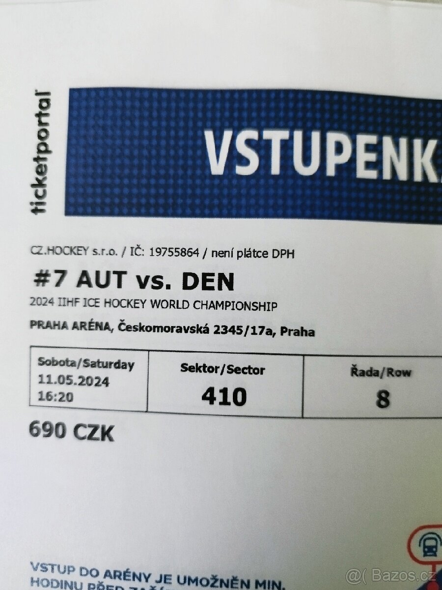 Lístky na MS Rakousko - Dansko