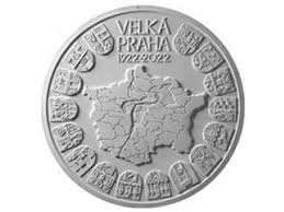 Stříbrná 10 000 Kč ke 100. výročí založení Velké Prahy