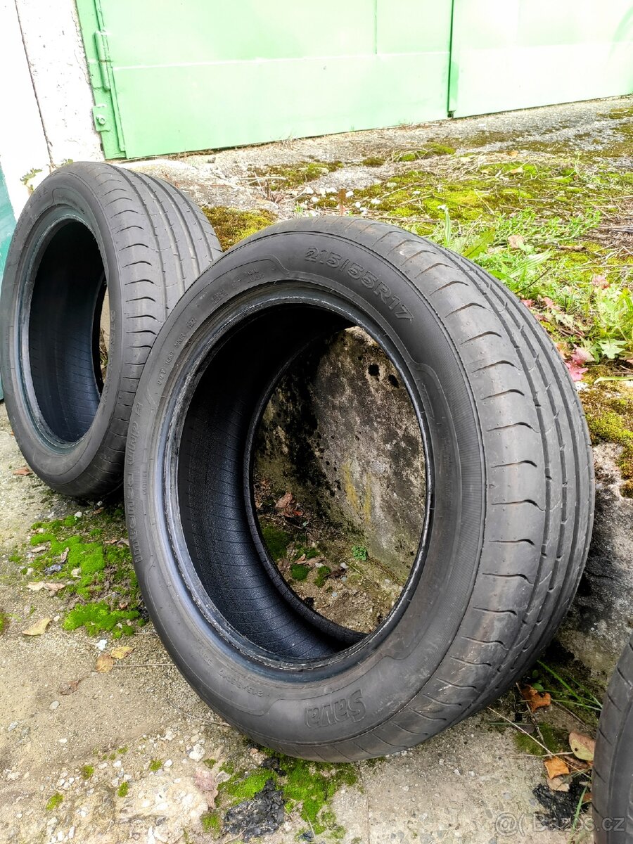 Prodám letní pneumatiky 215/55 R17 98 W