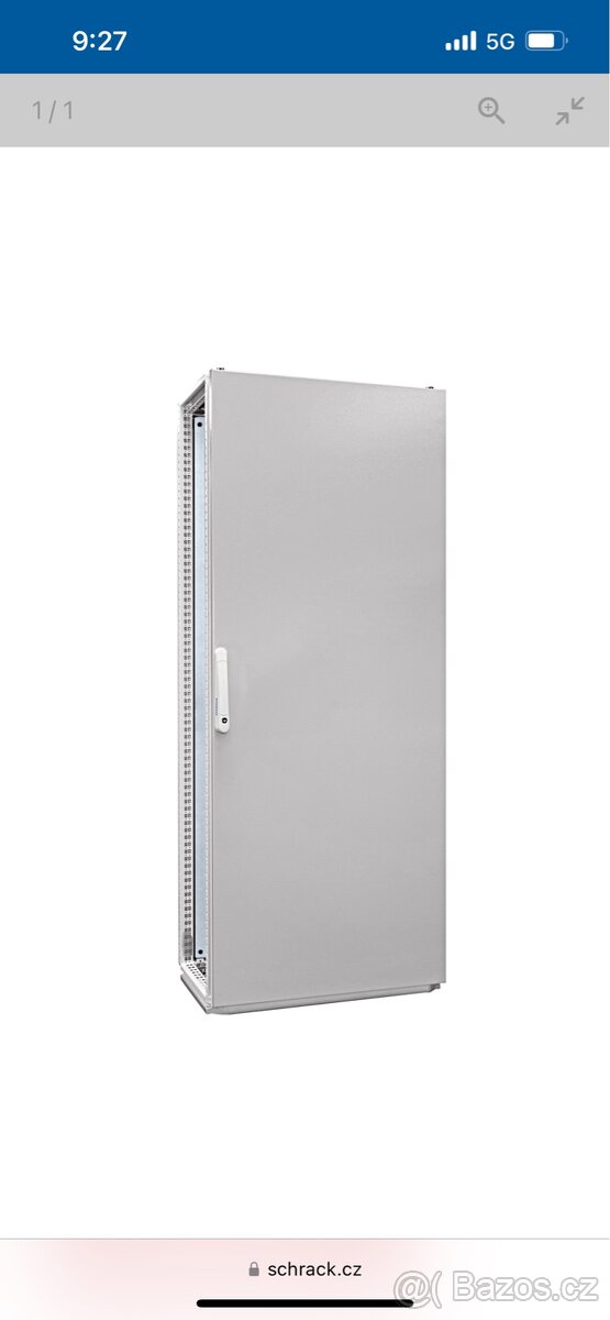 Řadový rozvaděč AC IP55, 1křídlé dveře, 2000 x 800 x 400 mm